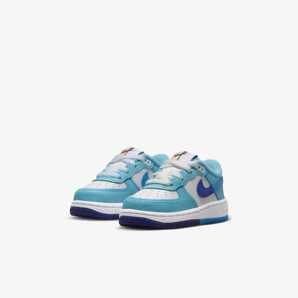 Nike Force 1 LV8 2 DX2165-100 Sneakers Toddler 10C Blue Lifestyle Shoes HTAT1305